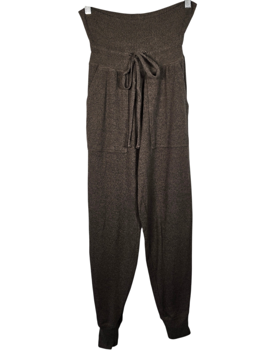 Aerie Foldover Light Jogger Pants High-Waist Knit Drawstring Waist Size XS